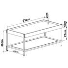 Mesa Centro 93 Cm Pes Metal Oslo 28961 Artesano