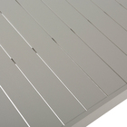 Mesa Centro Alumínio Las Vegas 132x73cm Cinza Naterial