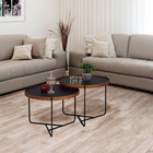 Mesa Centro Apoio Conjunto Canto Sofá Pequena Madeirado Mesin