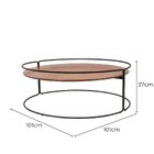 Mesa Centro Arcos Estilo Industrial Decorativa Moderna Redond