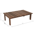 Mesa Centro Aurora Marrom Naterial