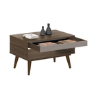 Mesa Centro Chateau Marrom Fumê