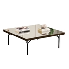 Mesa Centro Com Tampo Espelhado Tamarine Canela