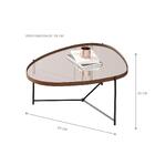 Mesa Centro De Sala Kingston Castanho Preto