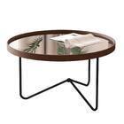 Mesa Centro De Sala Pensilvania Castanho Preto