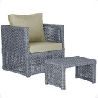 Mesa Centro E 1 Poltrona Madri Corda Náutica Estofado 7 Trama