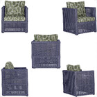 Mesa Centro E 1 Poltrona Madri Corda Náutica Estofado  5 Tram