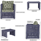 Mesa Centro E 1 Poltrona Madri Corda Náutica Estofado  5 Tram