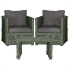 Mesa Centro E 2 Poltronas Madri Corda Náutica Estofado 11 Tra