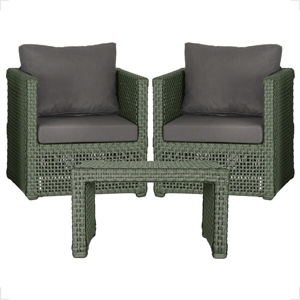 Mesa Centro E 2 Poltronas Madri Corda Náutica Estofado 11 Tra