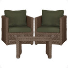 Mesa Centro E 2 Poltronas Madri Corda Náutica Estofado 13 Tra