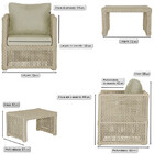 Mesa Centro E 2 Poltronas Madri Corda Náutica Estofado 7 Tram