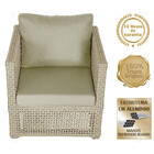 Mesa Centro E 2 Poltronas Madri Corda Náutica Estofado 7 Tram