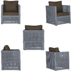 Mesa Centro E 2 Poltronas Madri Corda Náutica Estofado 9 Tram