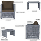 Mesa Centro E 2 Poltronas Madri Corda Náutica Estofado 9 Tram