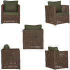 Mesa Centro E 3 Poltronas Madri Corda Náutica Estofado 13 Tra