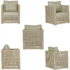 Mesa Centro E 3 Poltronas Madri Corda Náutica Estofado 7 Tram