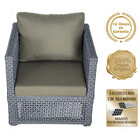 Mesa Centro E 3 Poltronas Madri Corda Náutica Estofado 8 Tram