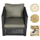 Mesa Centro E 3 Poltronas Madri Corda Náutica Estofado 8 Tram