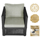 Mesa Centro E 3 Poltronas Madri Corda Náutica Estofado  3 Tra