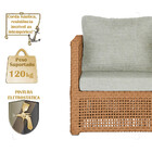 Mesa Centro E 3 Poltronas Madri Corda Náutica Estofado  3 Tra