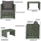 Mesa Centro E 4 Poltronas Madri Corda Náutica Estofado 11 Tra