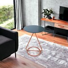 Mesa Centro Lateral Canto Maria Base De Aço Pronta Entrega