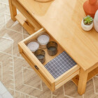 Mesa Centro Madeira 2 Gavetas Retangular Rústico - Cera Mexic