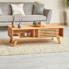 Mesa Centro Madeira 2 Portas De Correr Sean - Mel