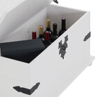 Mesa Centro Madeira 5 Gavetas Rústico Tequila - Branco