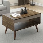 Mesa Centro Marzano Marrom Fumê