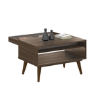 Mesa Centro Marzano Marrom Fumê