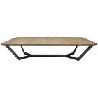 Mesa Centro Natalie Com Base Em Aço E Tampo Na Cor Freijo 135