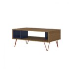 Mesa Centro Retro Metal Dallas Olivar Freijo/azul Navy