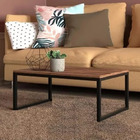 Mesa Centro Sala Pés De Ferro 60x40 Tampo Mdf