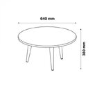 Mesa Centro Skinny Patrimar Móveis Nature