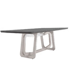 Mesa Charlote 180 Canto Copo Com Vidro