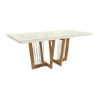 Mesa Clara Para Sala De Jantar Premium Off White