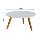 Mesa Classic Centro Redonda - Branco Acetinado