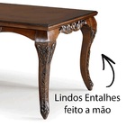 Mesa Clássica Dom Pedro 2 00 Mts Madeira Maciça Entalhada Imb