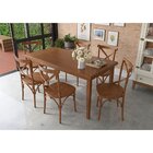 Mesa Colors Em Madeira Maciça 6 Lugares - 160 X 80cm Amêndoa