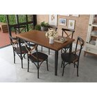 Mesa Colors Em Madeira Maciça 6 Lugares - 160 X 80cm Preto