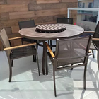 Mesa Com 1,40m Ripada E Giro Externo De Alumínio