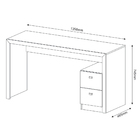 Mesa Com 2 Gavetas Para Escritório Home Office Me4130 Mdp Ame
