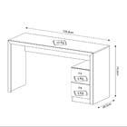 Mesa com 2 gavevetas Madeira Amêndoa TecnoMobili