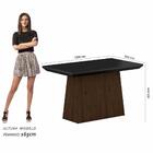 Mesa Com 4 Cadeiras 1,20 Mônaco Imbuia/preto/capuccino - M. A