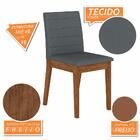 Mesa Com 4 Cadeiras 1,36 Austin Freijó/off Premium/cinza - M.a