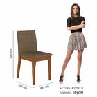 Mesa Com 4 Cadeiras 1,36 Austin Freijó/preto/capuccino - M.a