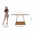 Mesa Com 4 Cadeiras 1,36 Ávila Cina/off White/cinza - Móveis