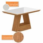 Mesa Com 4 Cadeiras 1,36 Ávila Cina/off White/creme - Móveis